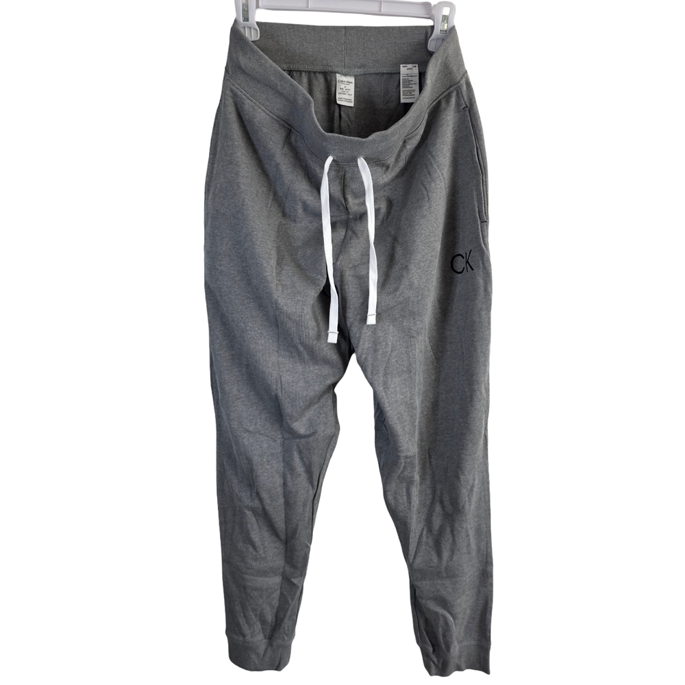 Calvin Klein Casual Women's Size M Grey Sweatpants with Adjustable Drawstring.